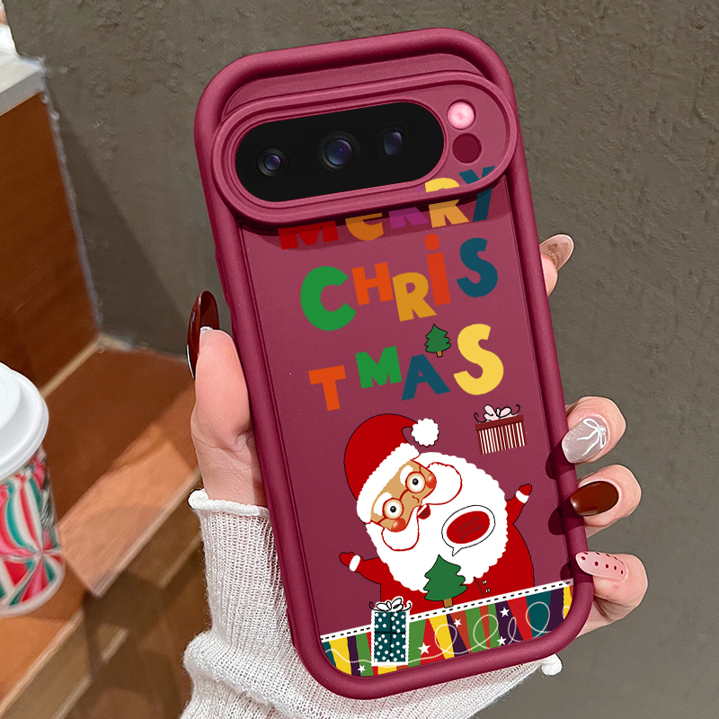 Google Pixel 9 - Christmas Santa Claus Pattern Soft Case