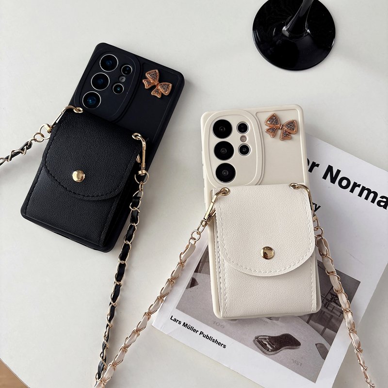 Realme Note 50 - Lanyard Wallet Chain Phone Case For