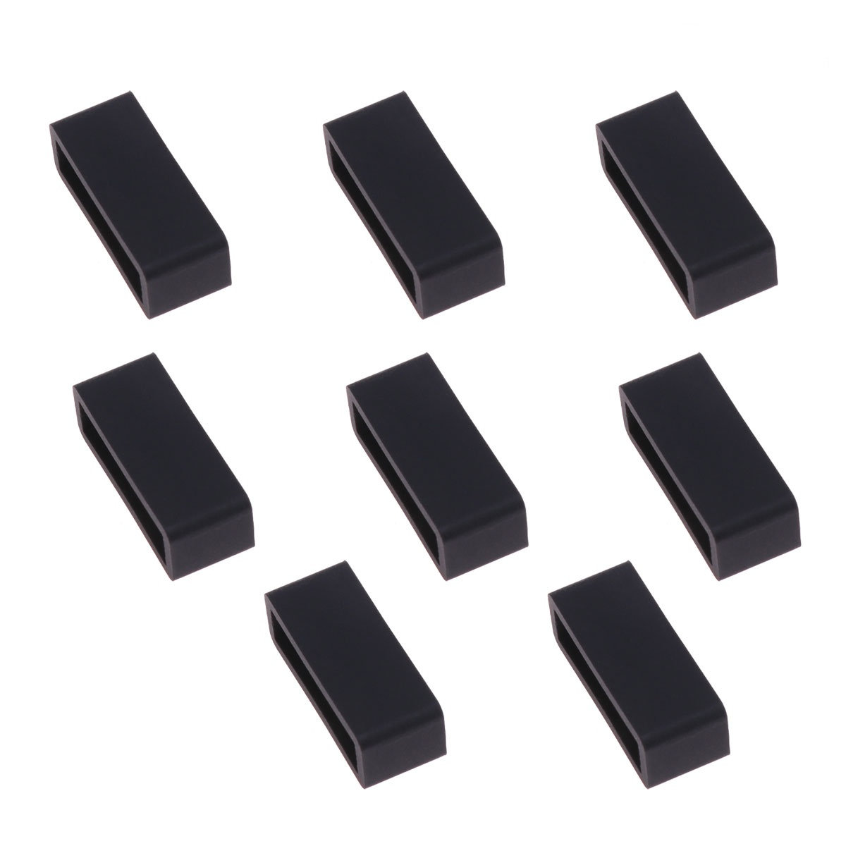 8Pcs 22Mm Black Silicone Watch - đánh giá và giá Silicone Band Replacement