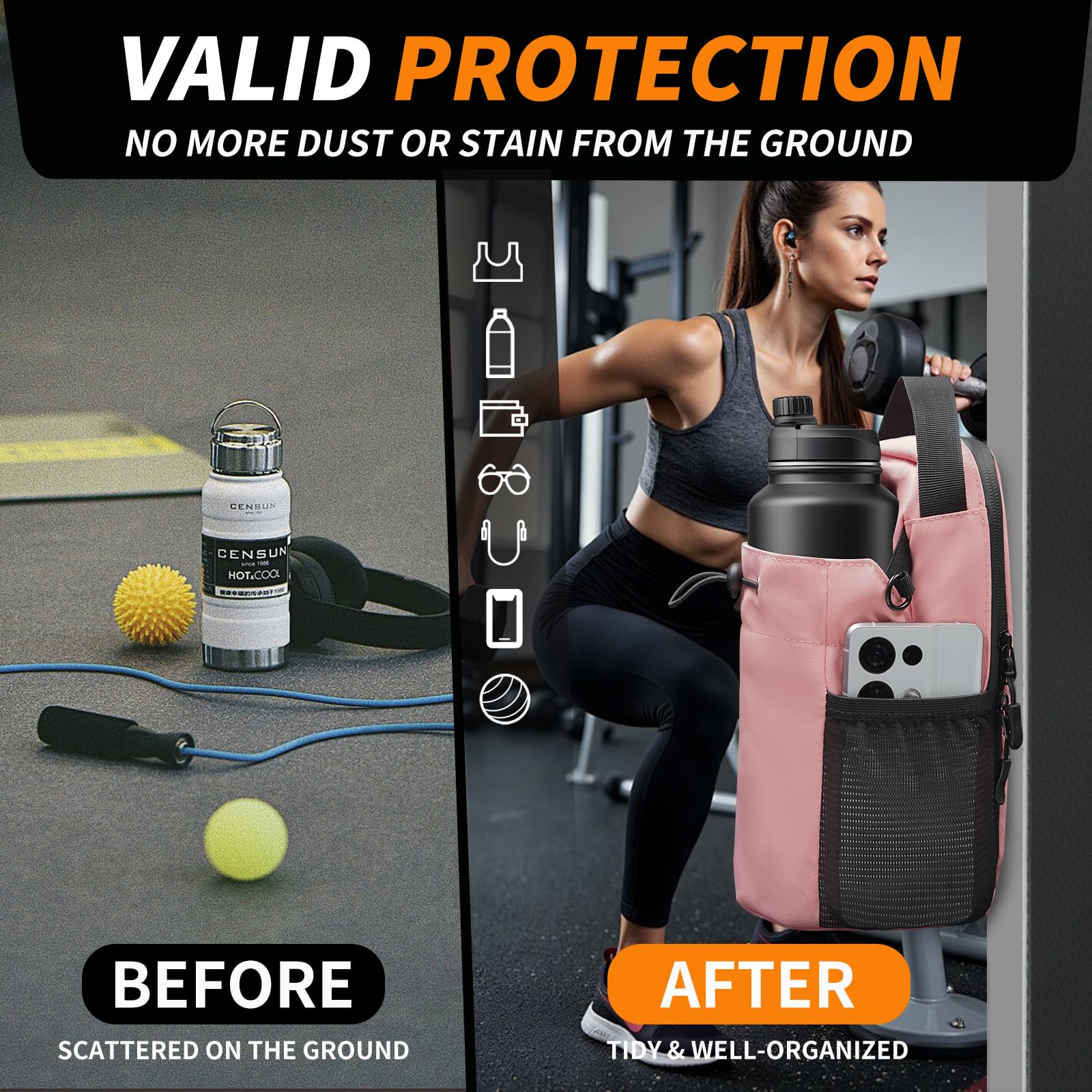 WOOJACK Magnetic Gym Bag for W - đánh giá và giá Rugged Sport Strap