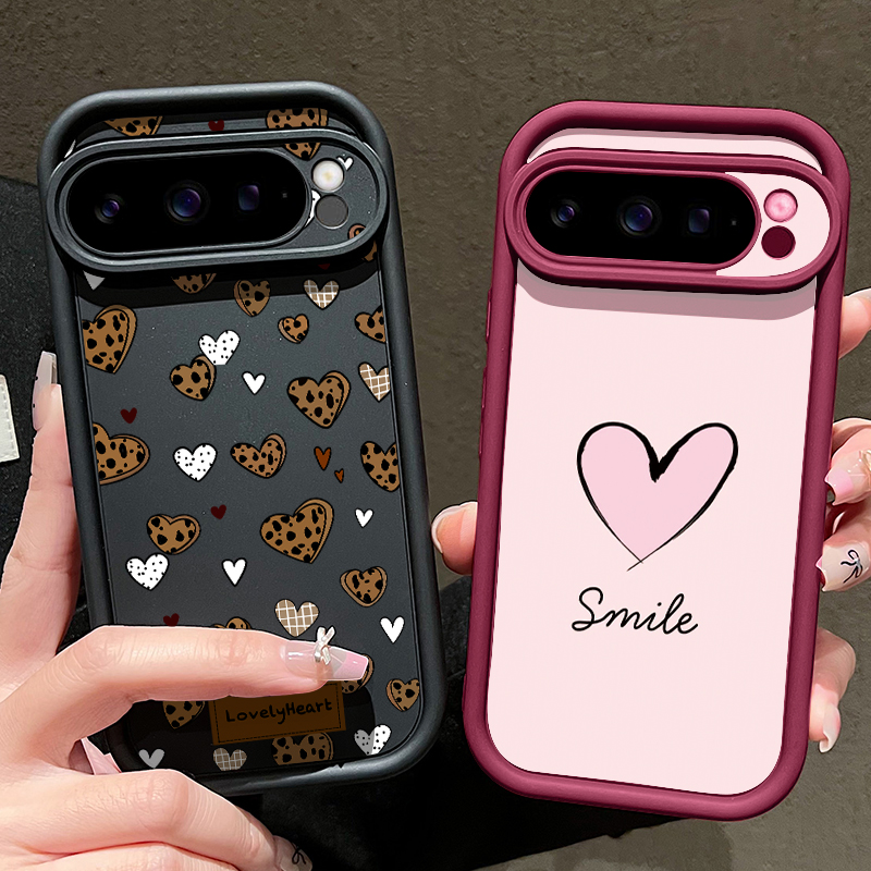 Love Heart Patterned TPU Phone - đánh giá và giá Google Pixel 9