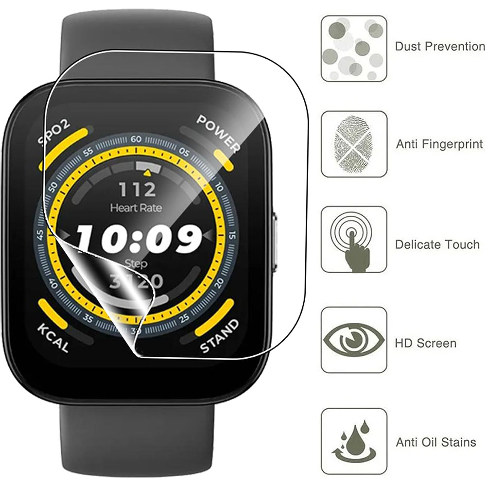 3PCS Clear HD Film Screen Prot - đánh giá và giá Amazfit Smartwatch Accessories