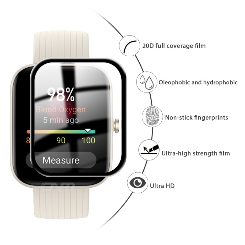 1-5Pcs HD Screen Protector for - đánh giá và giá Amazfit Smartwatch Accessories
