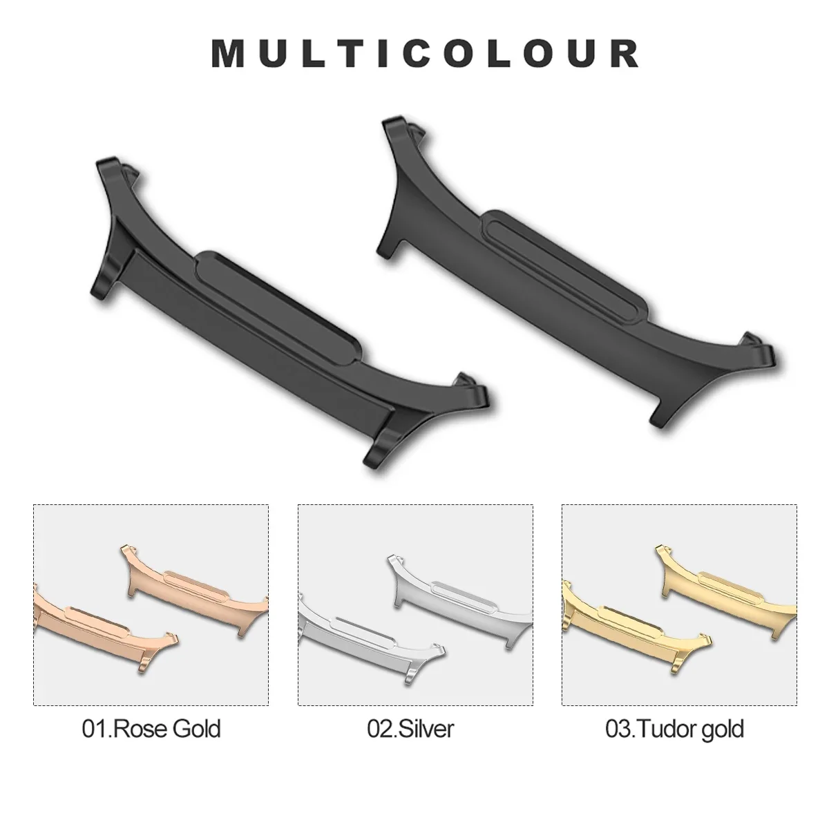 2pcs Metal Adapter Watch Band  - đánh giá và giá Watch Band Connector