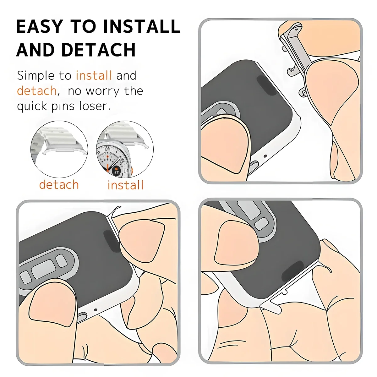 2pcs Metal Adapter Watch Band  - đánh giá và giá Watch Band Connector