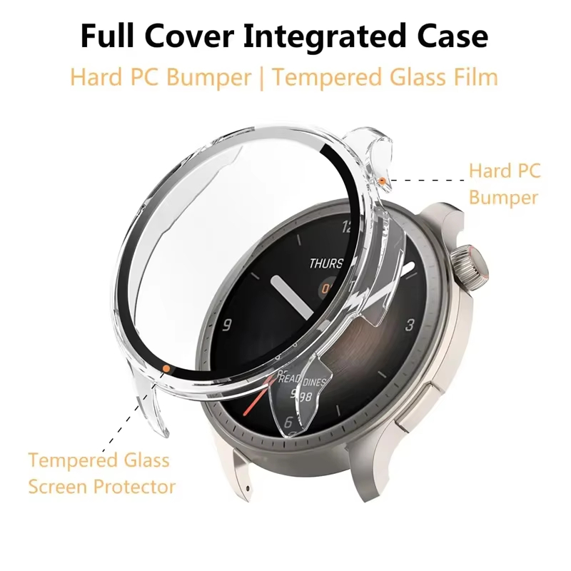 Tempered Glass Case For Amazfi - đánh giá và giá Amazfit Smartwatch Accessories