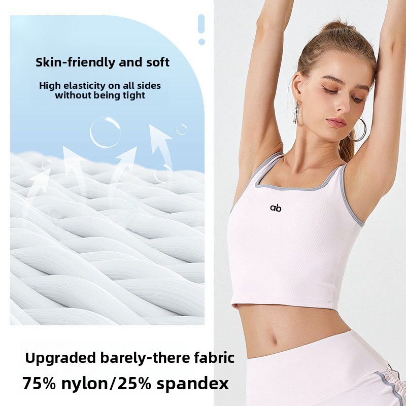 Women Summer Ribbed Yoga Tank  - đánh giá và giá Rugged Sport Strap