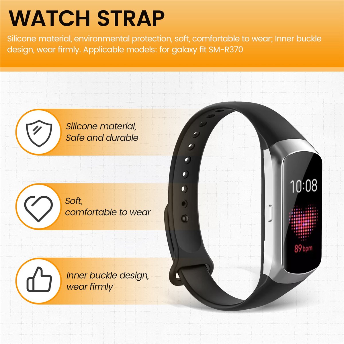 A49T Sport WatchBand Strap for - đánh giá và giá Silicone Band Replacement